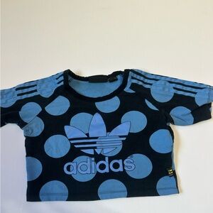 Adidas Black and Blue Graphic Tee